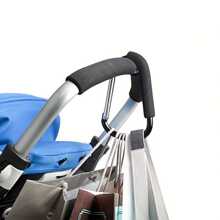 1 pezzo Grande Portachiavi Carabiner In Lega Di Alluminio, Fibbia A D A Forma Di Zaino Con Maniglia In Spugna Per Attività All'aria Aperta Come Alpinismo E Campeggio - nero - Visualizzare 3