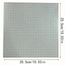 32*32 Dots Base Plates Transparent Small Particle Building Block Plate Single Side DIY Bricks ABS Plastic Assembly Plate Child Toy Winter Gifts Color Block Color Blocks ,Mini Bricks ,Building Brick ,Plastic Kid Plates