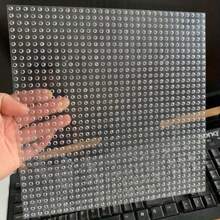 32*32 Dots Base Plates Transparent Small Particle Building Block Plate Single Side DIY Bricks ABS Plastic Assembly Plate Child Toy Winter Gifts Color Block Color Blocks ,Mini Bricks ,Building Brick ,Plastic Kid Plates