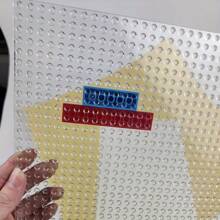 32*32 Dots Base Plates Transparent Small Particle Building Block Plate Single Side DIY Bricks ABS Plastic Assembly Plate Child Toy Winter Gifts Color Block Color Blocks ,Mini Bricks ,Building Brick ,Plastic Kid Plates