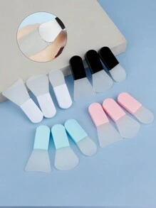 RANCAI 3pcs Travel Portable Mini Mask Brush Set Beauty Skincare Silicone Mask Brush Set Mud Mask Brush Facial Application Beauty Tool Makeup Brush - Multicolor - View 3