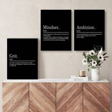 3 件木质框架帆布海报、现代艺术、励志帆布画、卧室客厅走廊、墙壁艺术、墙壁装饰、冬季装饰、房间装饰、房间海报、房间装饰用品、家居装饰、房间装饰美学、西方装饰、浴室厨房办公室装饰的理想礼物 - 彩色 - 查看 10