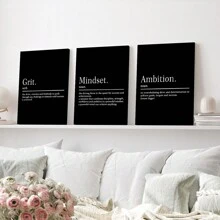 3 件木质框架帆布海报、现代艺术、励志帆布画、卧室客厅走廊、墙壁艺术、墙壁装饰、冬季装饰、房间装饰、房间海报、房间装饰用品、家居装饰、房间装饰美学、西方装饰、浴室厨房办公室装饰的理想礼物 - 彩色 - 查看 9