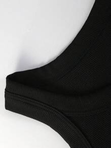 2-Piece Women's Threaded Bottom Suspender Versatile Long Slim Fit Vest Fashionable Inner Layer Breathable Solid Color Can Be Worn Externally Suspender Sports Vest - Multicolor - View 10