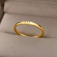 Stainless Steel 444 555 666 777 Angel Number Rings For Women Tiny Angel Number Finger Ring Aesthetic Christmas Jewelry - Yellow Gold - View 10