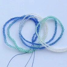 2股約380顆2mm漸層烤色小種籽面切割水晶珠圓形鬆散分隔珠,適用於diy珠寶製作項鍊頭飾 - Glass Crystal Beads - 查看 12