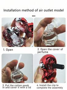1pc Car Aromatherapy Vent Clips, Astronaut Design Air Freshener, Rotating Fan Fragrance Diffuser, Long-Lasting Subtle Scent