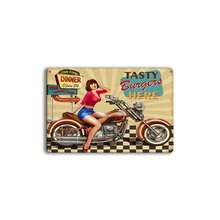 1 Miếng Sắt Nghệ thuật Trang trí tường , Phong cách châu Âu Cà phê Đồ trang trí , Trang trí Bức tranh Với Làm đẹp , Xe máy & Áp phích Mẫu - Nhiều màu - Xem 6