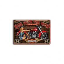 1 Miếng Sắt Nghệ thuật Trang trí tường , Phong cách châu Âu Cà phê Đồ trang trí , Trang trí Bức tranh Với Làm đẹp , Xe máy & Áp phích Mẫu - Nhiều màu - Xem 7