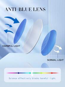 1 件女士新款不对称渐变猫眼眼镜框，时尚