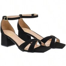 Women Heeled Sandals - 黑色 - 查看 5