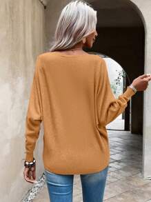 Women Sweaters - Màu Khaki - Xem 3