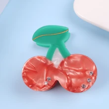 1 Bộ kẹp tóc theo chủ đề trái cây mùa hè tối giản có hình dâu, anh đào, chuối, bơ và dứa, thích hợp cho hàng ngày, tiệc tùng, lễ hội, kỳ nghỉ, quà tặng dễ thương - Nhiều màu - Xem 5