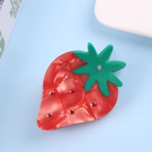 1 Bộ kẹp tóc theo chủ đề trái cây mùa hè tối giản có hình dâu, anh đào, chuối, bơ và dứa, thích hợp cho hàng ngày, tiệc tùng, lễ hội, kỳ nghỉ, quà tặng dễ thương - Nhiều màu - Xem 6