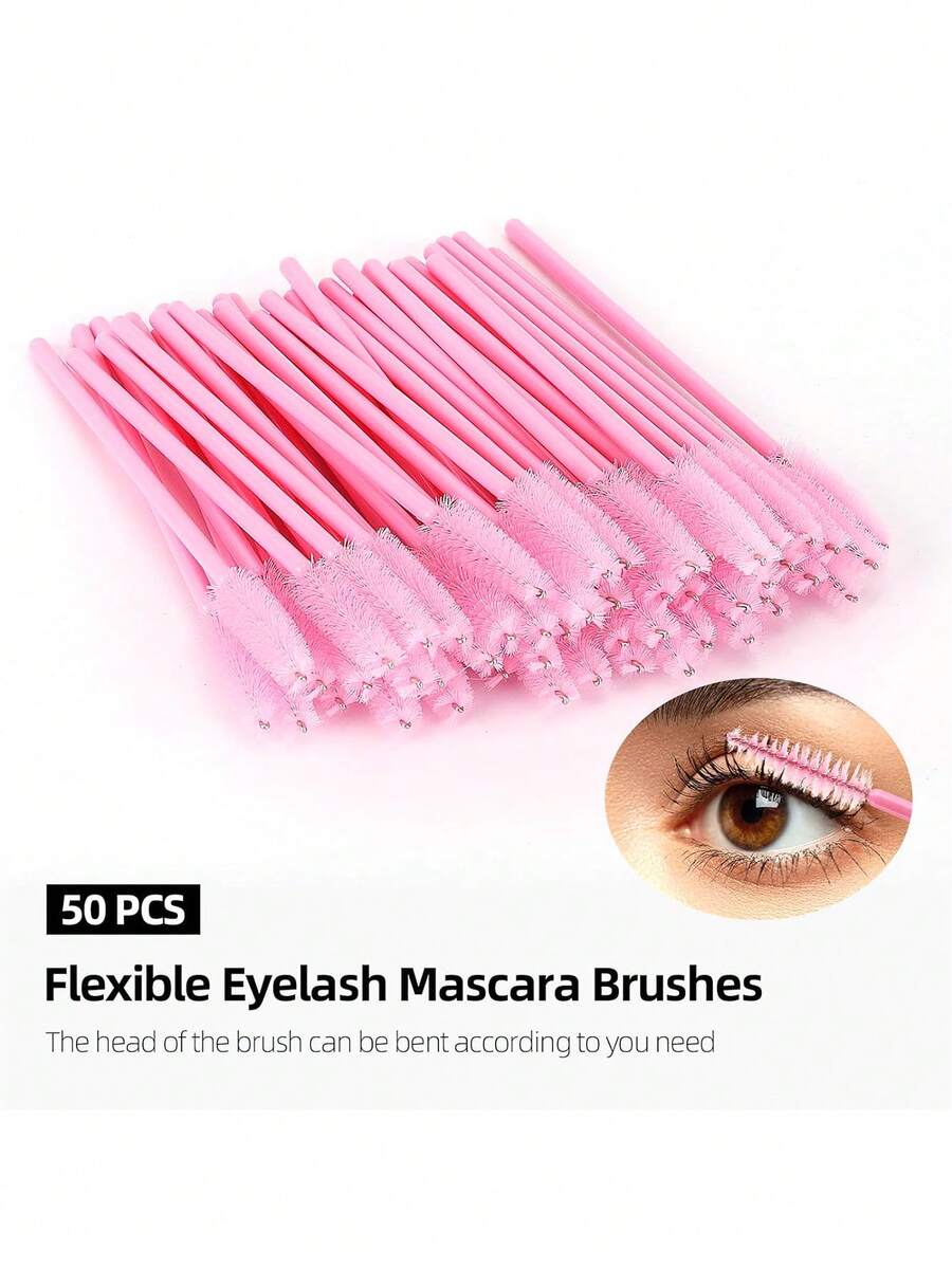 100 Pcs Spoolies Mascara Wands And Lip Brushes Wands, Disposable Eyelash Brushes Lipstick Tester