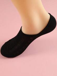 6 Pairs/Set Women's Invisible Socks With Leopard Pattern, Anti-Slip, Sweat-Absorbent And Non- Dropping Heel - Multicolor - View 7