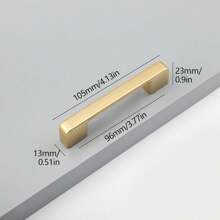 1 Pieza Mango De Cajón Y Perilla De Gabinete De Cocina De Aleación De Aluminio Moderno Dorado Tiradores De Puerta De Armario Y Herrajes Para Muebles - Dorado - Ver 4