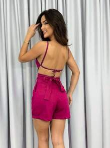 Women Two-Piece Outfits - Rosa Fucsia - Ver 2