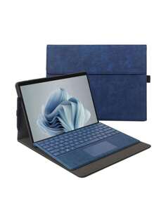 Shellman Case Cover For Microsoft Surface Pro 9 13 Inch, PU Leather Protective Case Cover New Surface Pro 9 Covers 13"-Blue Classroom Laptop Bags Classroom Bags Teacher Storage Bags Classroom Organizer Bags - Blue - View 1