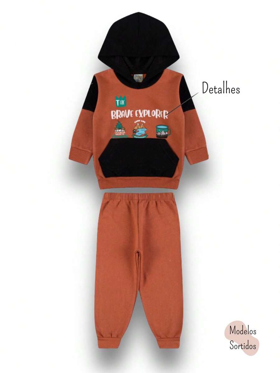 Conjunto De Moletom Para MENINOS Sortidos capuz - sem capuz Estampado - Multicolorido - Visão 1
