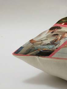 1 Vỏ gối vải lanh tùy chỉnh với thiết kế cá nhân cho Ngày lễ tình nhân, Giáng sinh, Lễ tạ ơn, Họa tiết ngày lễ, Ảnh cá nhân, Ảnh thú cưng - Nhiều màu - Xem 5