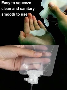 10 cái 50ML Du lịch Trống Có thể Nạp lại Có thể tái sử dụng Chống rò rỉ Dầu gội đầu Đồ tắm rửa
 Dầu xả Rò rỉ bằng chứng Du lịch Túi đựng - trắng - Xem 4
