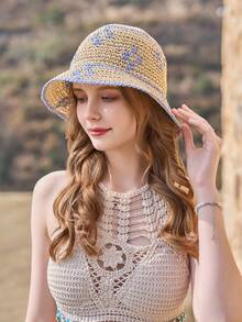 1 chiếc mũ xô chống nắng ngoài trời có vành rộng, chống thấm nước và thoáng khí, nhanh khô, thích hợp cho mùa xuân/hè/thu - A - Xem 11