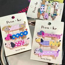 3 Siêu Phim hoạt hình dễ thương Chó nhỏ Tóc mái Kẹp tóc Vui Thú vật Ghim Bobby NỮ Cô gái Nữ Trắng Con voi Món quà Hàn Quốc Kawaii Kẹp tóc Tóc Nắm chặt Kẹp tóc Phụ kiện Kẹp tóc Mũ đội đầu cho thú cưng Vật trang trí Kẹp tóc Mới Cho mùa xuân 2024 - Nhiều màu - Xem 8