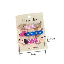 3 Siêu Phim hoạt hình dễ thương Chó nhỏ Tóc mái Kẹp tóc Vui Thú vật Ghim Bobby NỮ Cô gái Nữ Trắng Con voi Món quà Hàn Quốc Kawaii Kẹp tóc Tóc Nắm chặt Kẹp tóc Phụ kiện Kẹp tóc Mũ đội đầu cho thú cưng Vật trang trí Kẹp tóc Mới Cho mùa xuân 2024 - Nhiều màu - Xem 5