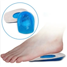 Silikon Gel Einlagen Fersenpolster Für Füße Sohlen, Lindern Fußschmerzen, Schutzeinsätze Für Sporen Und Schuhpolster Zur Fußpflege Und Massageunterstützung