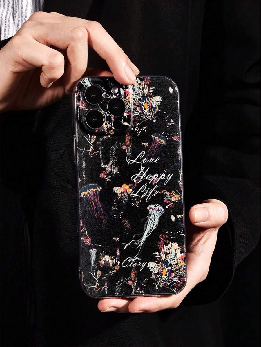 高透明度且加厚彩繪手機殼,適用於iphone 15 Pro Max,iphone 13/14/11,iphone X/xs,p12,配有tpu防摔軟殼,兼容三星galaxy S22、galaxy A13 4g、galaxy A52、a52s 5g,以及小米紅米note11、小米11 Lite - 彩色 - 查看 1