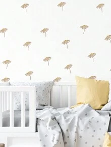 SURELIFE 1 Miếng Đang bay Hoạt hình Giấy dán tường Vinyl Vẽ tay Trẻ em Con trai Cô gái Phòng Decal dán tường Nhà  Trang trí - Màu be - Xem 3