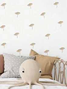 SURELIFE 1 Miếng Đang bay Hoạt hình Giấy dán tường Vinyl Vẽ tay Trẻ em Con trai Cô gái Phòng Decal dán tường Nhà  Trang trí - Màu be - Xem 5