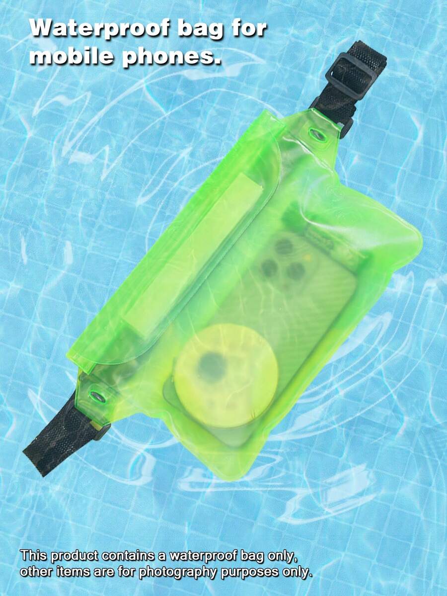 1個綠色防水封口腰包,適用於手機戶外活動 - 綠色 - 查看 1