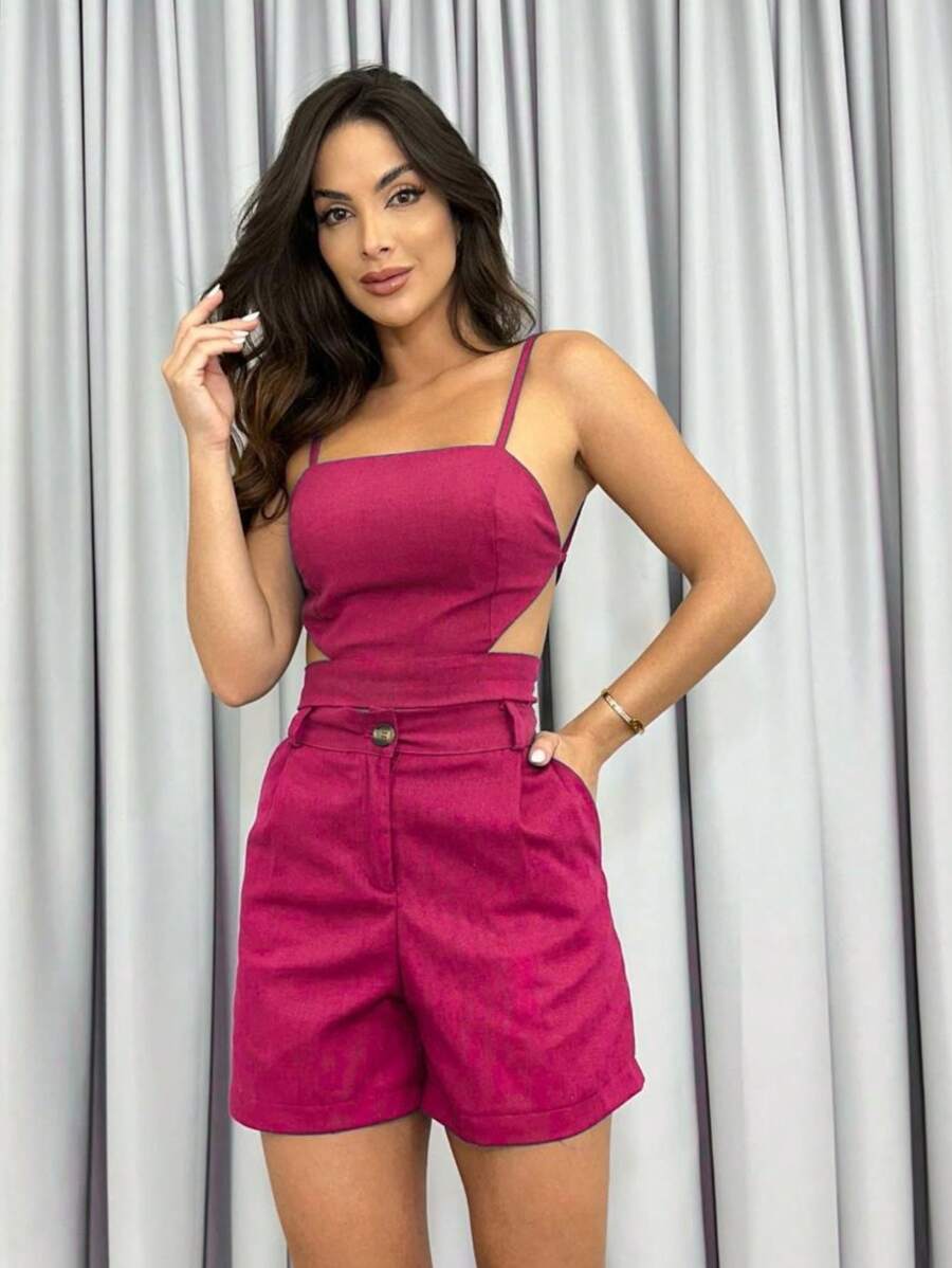 Women Two-Piece Outfits - Rosa Fucsia - Ver 1