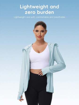 防曬服夏季upf 50+紫外線女性冰絲透氣夾克,防紫外線戶外掛脖薄款防曬漁夫服