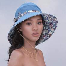 Boho Fashionable And Pretty Sun Hat For Summer Outdoors With Sun Protection, Ladies' Summer/Foldable/All-Match/Cloth Hat/Bucket Hat - Inner Flowerpot Cap - View 5