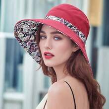 Boho Fashionable And Pretty Sun Hat For Summer Outdoors With Sun Protection, Ladies' Summer/Foldable/All-Match/Cloth Hat/Bucket Hat - Inner Flowerpot Cap - View 1