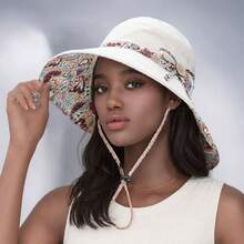 Boho Fashionable And Pretty Sun Hat For Summer Outdoors With Sun Protection, Ladies' Summer/Foldable/All-Match/Cloth Hat/Bucket Hat - Inner Flowerpot Cap - View 4