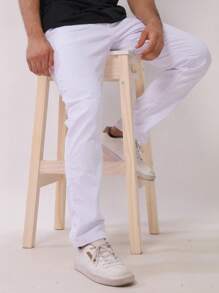 Men Jeans - White - View 2