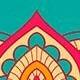 Mandala Vinil Colorido Flor