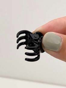 (20pcs/Pack) Fringe Hairpin For Side, Mini Hair Claw Clip, Small Hair Accessories For Women, Hair Tools, Beauty Accessories, Curly Hair Accessories, For Women, Fall, Travel, Hair Tools, Accessories Women, Fall, Hair, Hair Accessories, Hair Tools, Stuff, Beauty Accessories, Gifts, Travel, Gifts For Women, For Women, Stocking Fillers Women, For Adults, Stocking Fillers For Adult, Coming-Of-Age Hair Accessories, Gift Ideas For Women, Beauty Gifts For Women Beach Hair Clips - Black - View 3