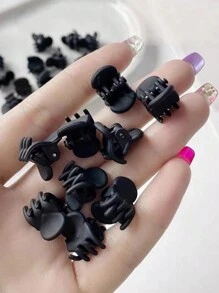 (20pcs/Pack) Fringe Hairpin For Side, Mini Hair Claw Clip, Small Hair Accessories For Women, Hair Tools, Beauty Accessories, Curly Hair Accessories, For Women, Fall, Travel, Hair Tools, Accessories Women, Fall, Hair, Hair Accessories, Hair Tools, Stuff, Beauty Accessories, Gifts, Travel, Gifts For Women, For Women, Stocking Fillers Women, For Adults, Stocking Fillers For Adult, Coming-Of-Age Hair Accessories, Gift Ideas For Women, Beauty Gifts For Women Beach Hair Clips - Black - View 4