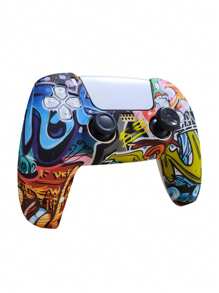 Funda protectora con agarre de silicona e impresión de agua compatible con el controlador de juego P5 - Multicolor - Ver 2