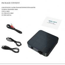 Portable BT 5.0 Wireless Adio Adapter Transmitter Receiver 2 In 1 3.5MM AUX RCA 3D Stereo For Wired Speaker Power Amplifier Car Kit TV Boxes PC Projector - Black - View 13