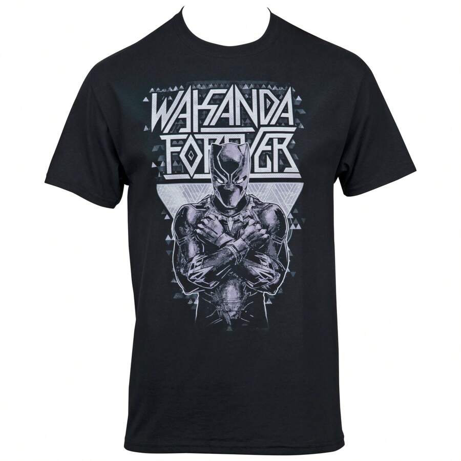 Marvel  Wakanda Forever T-Shirt - Black - View 1
