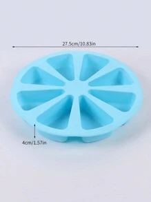 1个硅胶三角蛋糕模具，8孔硅胶蛋糕托盘切片模具/三角蛋糕托盘披萨盘，玉米面包模具和肥皂模具，适用于烤箱和电压力锅DIY烘焙工具，红色，情人节派对，家居装饰，家居礼品 - 紅色 - 查看 15