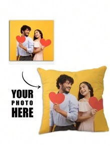 1 Miếng Tùy chỉnh Vỏ gối Đối với Nhà  Đồ trang trí Với Ngày lễ tình nhân , Giáng sinh , Lễ tạ ơn , Năm mới Mô hình , Em bé Ảnh , Cặp đôi Ảnh Và Gia đình Ảnh , Không có Đổ đầy - Nhiều màu - Xem 1