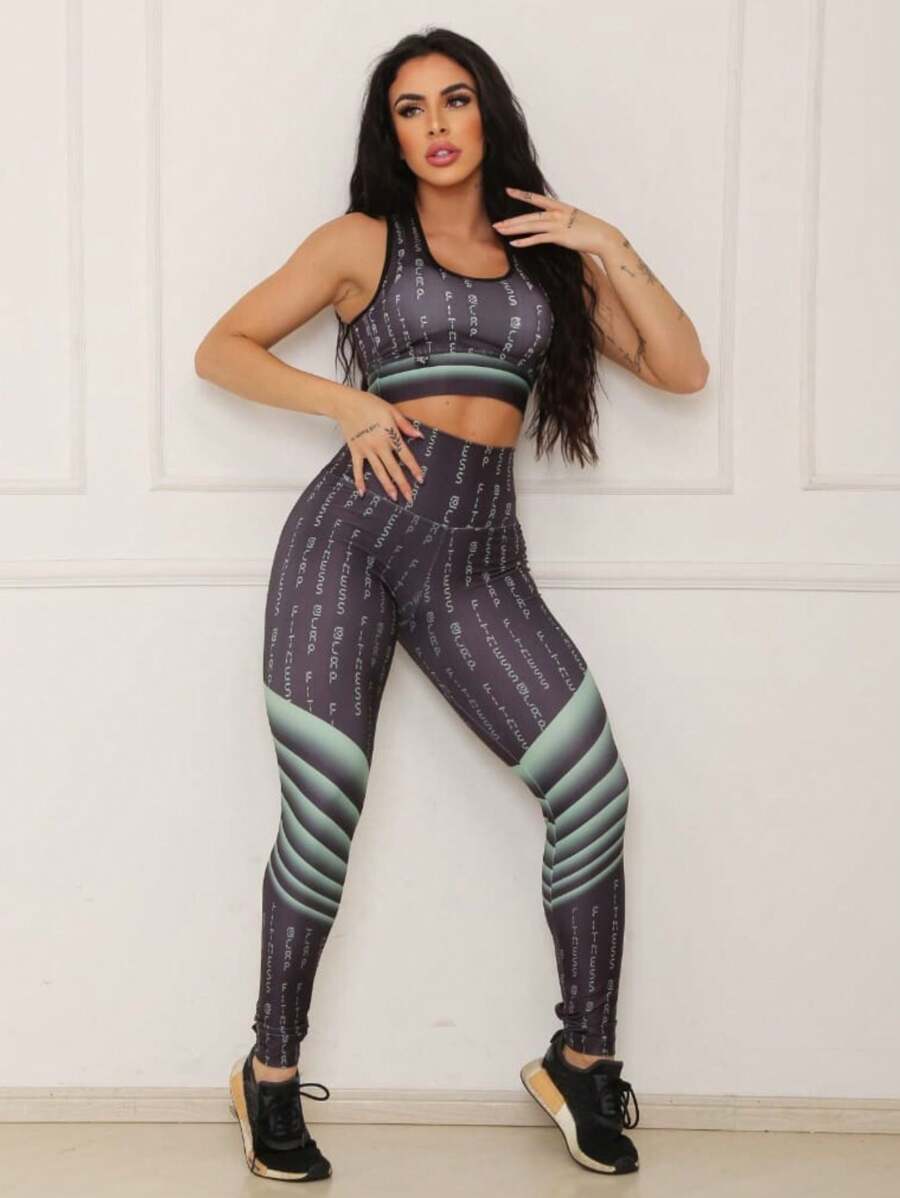 Women Sports Sets - 黑色 - 查看 1