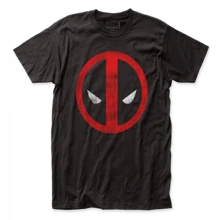 Marvel Deadpool Distressed Logo T-Shirt - 黑色 - 查看 1